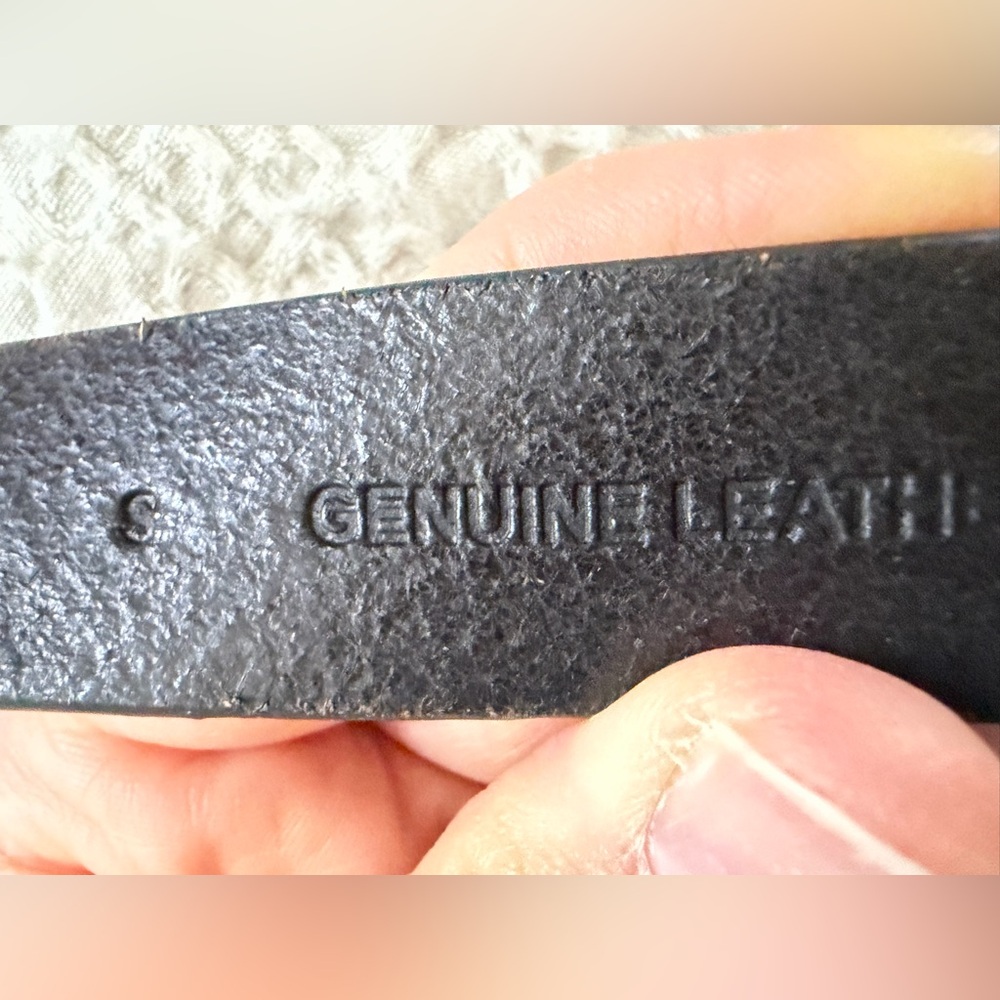 Leopard Print Faux Hair Genuine Leather Belt with Antiqued Western Brass Buckle - Picture 4 of 5